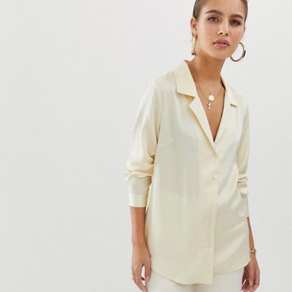 ASOS Tops - ASOS Satin Button Down